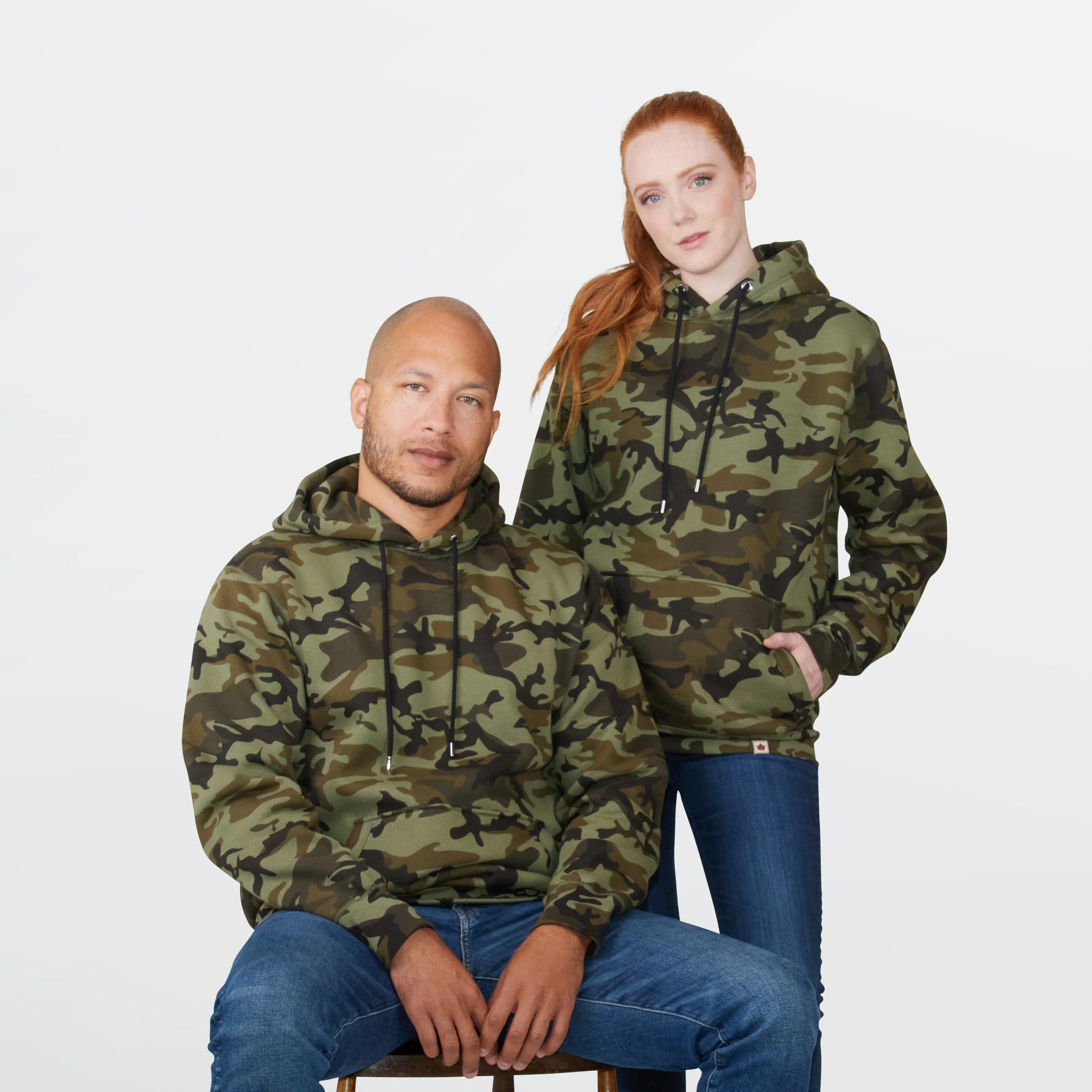 Men's Heritage Fleece Hoodie (Urban Green) - Image 3