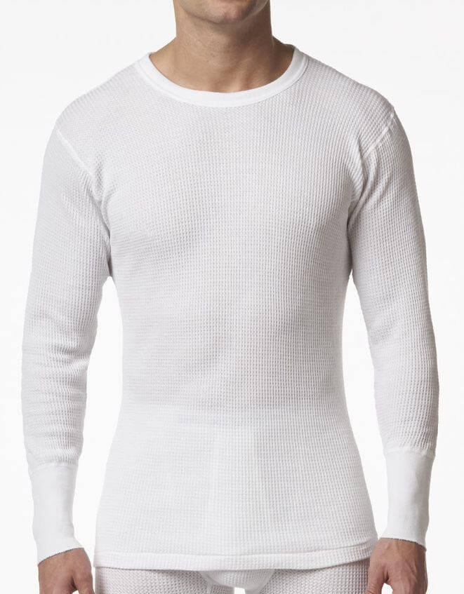 Men's Waffle Knit Base Layer Top - Image 3