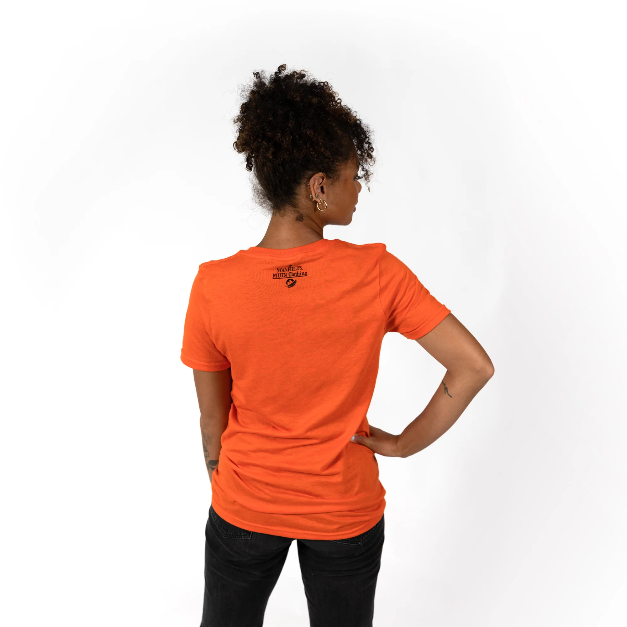 Muin X Stanfield's Adult Orange T-Shirt - EVERY CHILD MATTERS "QUILL" - Image 4